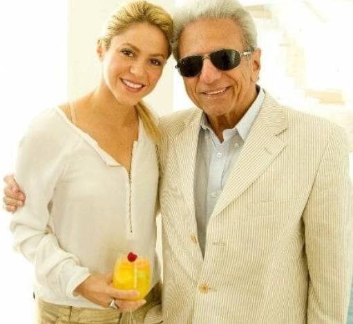 William Mebarak Chadid with his daughter Shakira.
